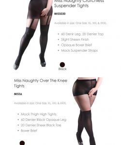 Miss Naughty - Plus Size Hosiery Catalog